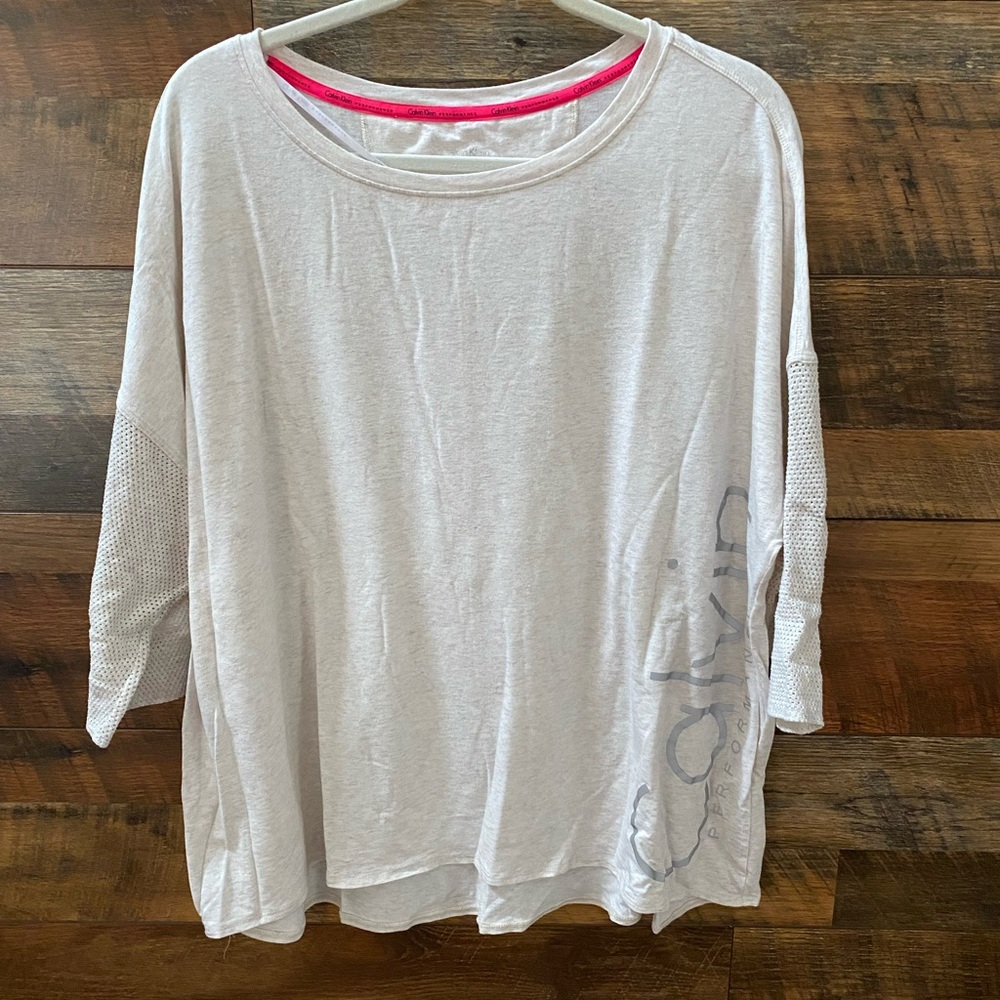 Calvin Klein Performance lightweight work out shirt.